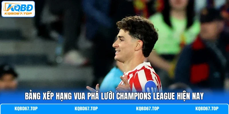 Bảng xếp hạng Vua phá lưới Champions League hiện nay 